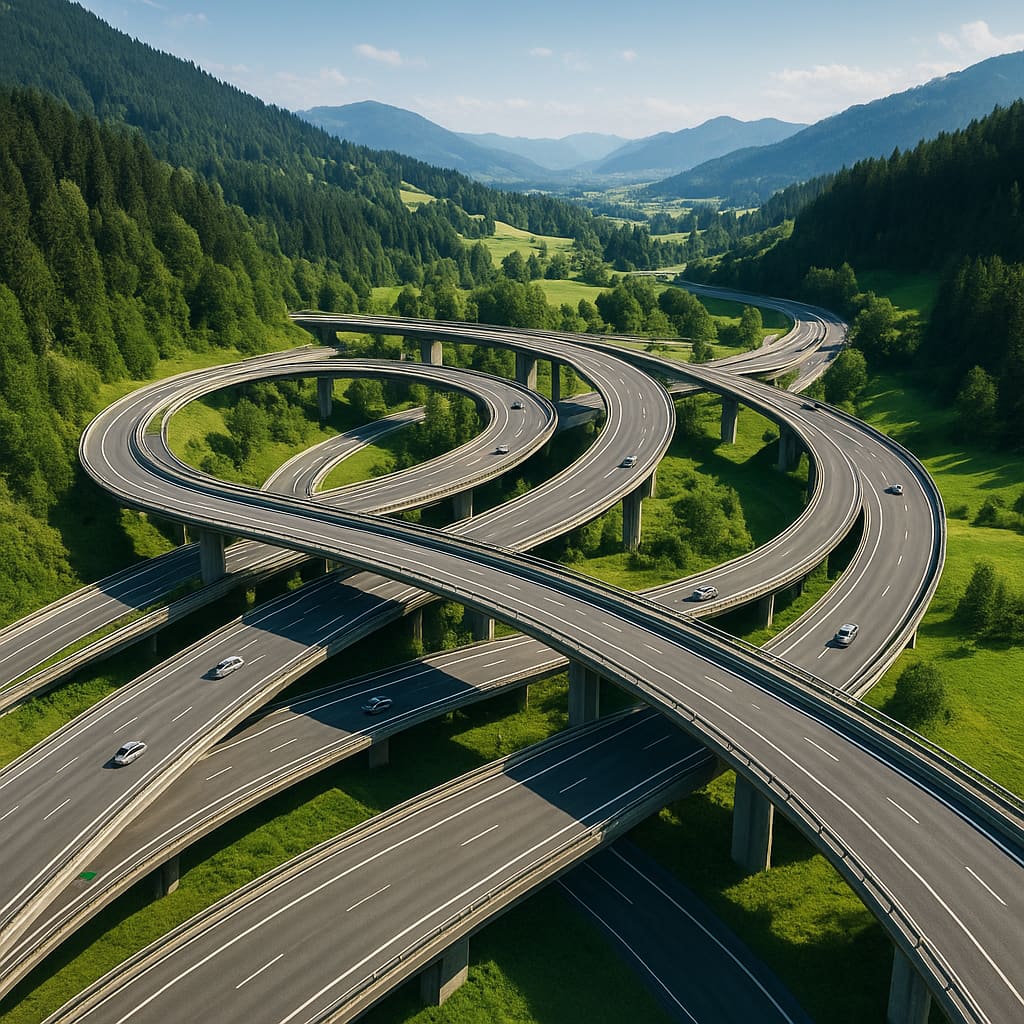 Austrian highway interchange